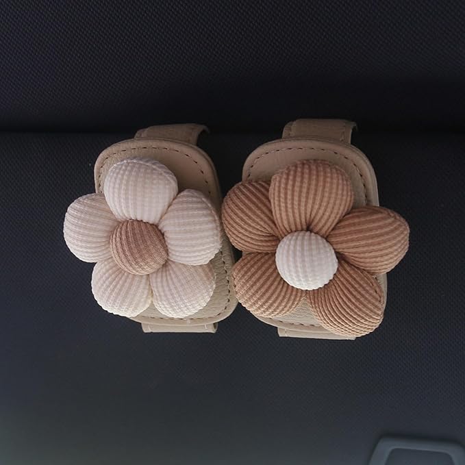 Evankin Sunglass Holder for Car Visor Sunglasses Clip Magnetic Leather Glasses Eyeglass Holder Truck Car Interior Accessories Universal Woman Man