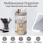 Asayuee 360 Rotating Makeup Organizer,3 Tier Large Capacity Make Up Organizers and Storage,Makeup Organizer for Bathroom,Cosm