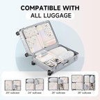 11 Set / 9 Set Packing Cubes for Travel,Gifts for Women Mom Kids,TSA Approved Bags for Makeup, Cosmetic, Toiletry, Organizers