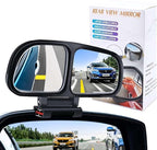 Blind Spot Mirrors for Cars, Adjustable Rear View Blind Spot Mirrors Car Auxiliary Universal Wide Angle Side Mirror Double Glass Blind Spot Snap Mirror for Truck SUV, 1 Piece (Black-Right)