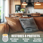 LUXGROVE® Leather & Furniture Repair Salve- Polisher, Leather Cleaner & Conditioner to Soften, Protect & Restore Leathercraft