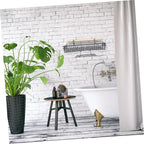 2pcs Black Metal Wire Wall Mount Storage Basket Organizer Hooks Versatile Grid Panel Display Rack for Office Kitchen Bathroom
