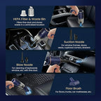 VIMALIFE 10000Pa Cordless Car Vacuum Cleaner & Air Duster, Powerful Handheld Auto Vacuum, 42000RPM Motor, LED Light, Type-C