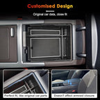 for Hyundai Palisade Center Console Organizer Tray for 2023-2025 Palisade SE/SEL/XRT/Limited/Calligraphy Armrest Box Secondary Storage Glove Box Insert Accessories (23-25 Palisade White Trim)