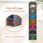 Lifewit Hat Organizer for Baseball Caps, Hat Rack Hanging Storage, Non-Woven Fabric Display Shelf Holds Up to 40 Hats, Cap Ho
