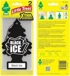 LITTLE TREES Car Air Freshener | Xtra Strength Provides Long-Lasting Scent for Auto or Home | Extra Boost of Fragrance | Blac
