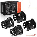 A-Premium 4-PC Front Inner and Outer Parking Assist Sensor Retainer Bezels Compatible with Ram Models - 1500 2019-2024