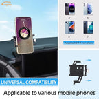 Aunginsy Dashboard Phone Mount Compatible with Ford Maverick 2022-2024, 8-inch Navigation Screen Upper Panel Fixed Clip 360° Rotation Mobile Phone Holder for Most Cell Smartphone Bracket Accessories