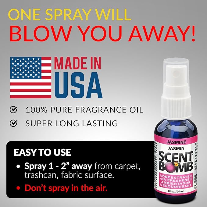 Scent Bomb Air Freshener Spray, Long-Lasting Odor Eliminator - Effective Deodorizer for Home & Car, Fresh Room Spray for Kitc