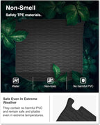 KIWI MASTER Floor Mats & Cargo Mat for 2016-2021 Jeep Grand Cherokee, OEM Replacement 82215577 82212085, All Weather Car Mats, Heavy Duty TPE Floor Liners, Front & Rear & Tray Trunk Mat Set, Black