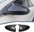 Side Rearview Mirror Cover For Kia Forte 2019-2024 Accessories Aggressive Look Sport Door Side LH & RH Exterior Rearview Mirror Guard Cover Trims Carbon Fiber Color（Without Turn Signal）