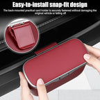 UYYE Car Trash Can, Car Garbage Bin with Lid & Handle - Leak-Proof Mini Trash Can for Car, Truck, SUV - Essential Car Accessories for Organization (Red)