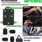 7 PACK Tactical Seat back organizer Truck organizer With 6 Detachable Pouches Universal For Car Truck Ford Jeep Military-Grade Heavier Panels With Multi-functional Packs (7-PACK-Upgrade)