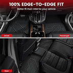 LASFIT Floor Mats & Trunk Mat for Honda CR-V 2017-2022 EX-L/EX/Touring/LX/Special Edition, All Weather Protection TPE Floor Liners 1st & 2nd Row & Cargo Mat in Lower Position (NOT for Hybrid)