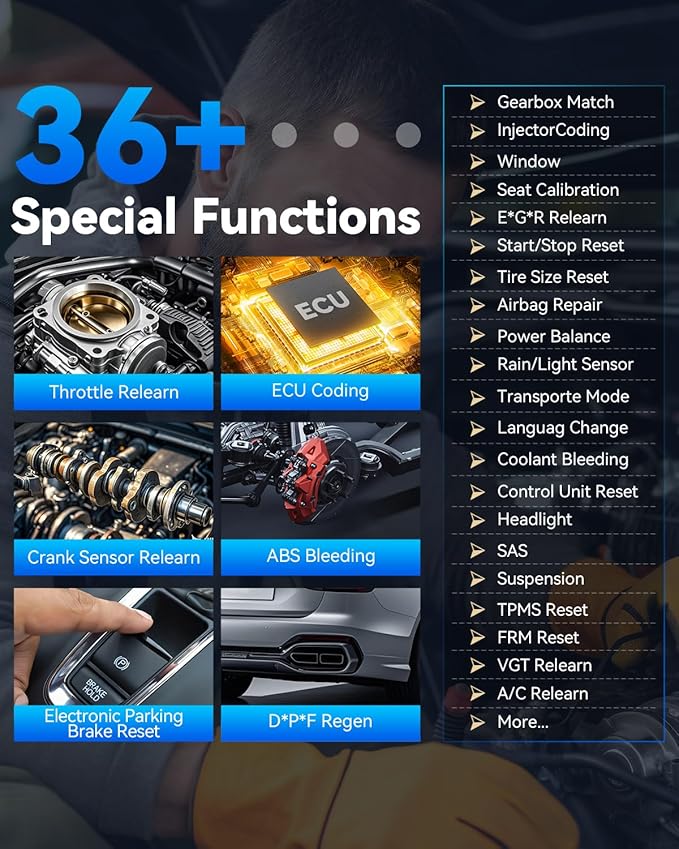 XTOOL D7 Bidirectional Scan Tool: 2026 Ai-Assisted OBD2 Scanner Diagnostic Tool with 36+ Resets, Full System Car Scanner with