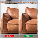 Light Brown Leather Recoloring Balm with 100ml Mink Oil,Leather Couch Scratch Remover,Leather Repair kit for Vinyl Furniture 