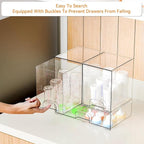 Yieach 3 Set Baby Bottle Organizer for Countertop,BPA Free Bottle Station Organizer for Breast Pump Parts,Pacifier and Baby A