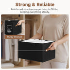 StorageWorks Storage Bins for Shelves, Closet Organizers and Storage Baskets, Fabric Clothes Organizer, Foldable Laundry Bask