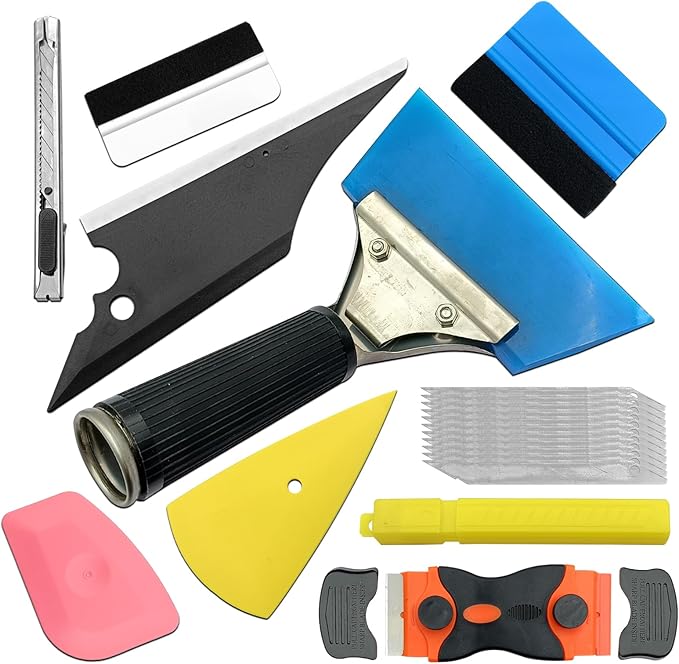 18PCS Car Window Tint Kit, Multi-Function Car Window Tint Kit, Vehicle Vinyl Wrap Application Kit