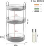 YCIA&DONE 360 Rotating Makeup Organizer and Storage for Vanity Countertop 3 Tiers, High Capacity Cosmetic Skincare Perfume Or