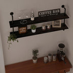 Floating Bookshelf Shelves Industrial Pipe Shelving Pipe Shelves Rustic Wall Shelf 48 Inch Farmhouse Book Shelves for Wall Mo
