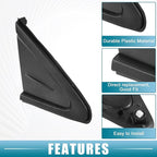 Front Right Door Mirror Corner mudguard Triangle Cover Trim No.60117-02370 Rearview Triangle Trim Panel for Toyota Corolla 2019-2021 Plastic Black