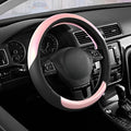 Road Comforts Steering Wheel Cover – Breathable Leather Steering Wheel Cover, Anti-Slip Grip, Universal Fit 14.5” to 15”, Hea