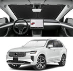 Custom Fit Windshield Sun Shade for Volvo XC90 2016-2026, Blocks UV & Heat, Front Window Sunshade, Easy Fold & Store