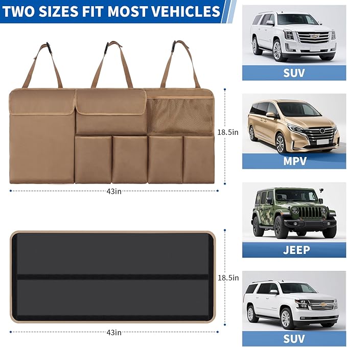 Car Trunk Organizer Backseat Hanging Organizer with Storage Pockets for Subaru Crosstrek, Forester, Outback, Ascent