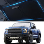 Magnelex Car Windshield Sunshade | Innovative No-Light-Pass Technology for Maximum Protection | Foldable Sun Shade Keeps Your Vehicle Cool | Fit for Cars, Trucks, and SUVs | X-Large (65.7 x 36.4 in)