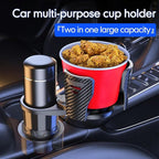 Car Cup Holder Expander Adjustable Base 2 in 1 Dual Layer Cup Holder Large Capacity Storage 360 Degree Rotating Cup Slot Large 10/40 oz Bottles & Big Drinks Travel Cup