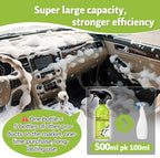 500ml Car Interior Polish Ceiling Foam Headliner Roof Fabric Cleaner Spray Kit for Leather, utomotive Seat,Dashboard, Carpet,