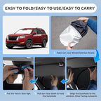 Sun Shade Sunshade for Nissan Pathfinder 2022-2025 2026 Windshield Cover 4-Layers Sun Shield 250T Silver Sun Visor Foldable Window Shade Blocks UV Rays Cooler Car Accessories