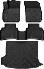 LASFIT Floor Mats for Buick Envision 2021-2026, TPE All Weather Protection Custom Fit 1st & 2nd Row Floor Liners and Trunk Mats Rubber Car Liners for Buick Envision Accessories, Black, Easy to Clean