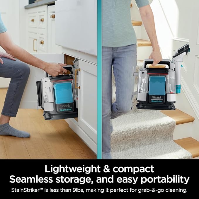 Shark StainStriker Portable Carpet, Upholstery & Area Rug Cleaner with Pet Mess Extractor, Stain & Odor Remover, Perfect for 