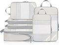Compression Packing Cubes for Travel, Lightweight Vacation Travel Essentials, Travel Accessories for Suitcase Organizer Bags 