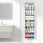 Mefirt Over The Door Organizer, 6 Shelf Door Hanging Organizers with 6 Large Capacity Pockets, Behind Door Storage Hanging Sh
