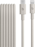 Beats USB-C to Lightning Woven Cable Fast Charging Durable/Tangle-Free Compatible Charger for Apple Devices w Lightning Ports