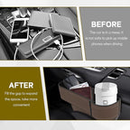 Car Seat Gap Filler Organizer, Multifunctional Car Seat Organizer with Adjustable Cup Holder, Leather Car Seat Gap Storage Box for Holding Phones, Coins, Cards, Keys, Pens (Brown)