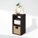 Furinno Cubic Closet Organizers and Storage, 2-Cube Closet Organizer, Open Shelf Closet Storage, Extra Thick Frame for Wardro