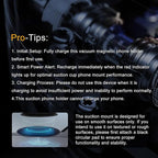 Auto Suction Cup Phone Mount, Quick-Release Vacuum Magnetic Car Phone Holder for Smooth Surface/Gym/Mirror, 360 Adjustable for Magsafe iPhone 17 16 Air Pro Max 15
