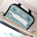 Car Tissue Holder Car Visor Organizer Tissue Box Holder for Car Sun Visor Organizer with Car Vehicle Accessories Essentials Interior for Women Men Light Blue Seashell Starfish Pearl