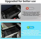 Center Console Tray Organizer Fits for RAV4 Accessories 2026 and 2026 RAV-4 Prime, Armrest Insert Container ABS Material Seco