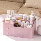 MIUOPUR Makeup Organizer for Vanity, Large Capacity Desk Organizer with Drawers for Cosmetics, Lipsticks, Jewelry, Nail Care,