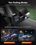 WOLFBOX i17 4K 3 Channel Dash Cam Built-in 5.8GHz WiFi with 64GB Card, 4K+1080P+1080P Dash Cam Front and Rear Inside, Triple 