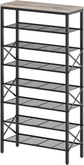 YATINEY 8 Tier Shoe Rack, Shoe Storage Organizer, Large Capacity Shoe Shelf Holds 32 Pairs of Shoes, Sturdy and Stable, for E