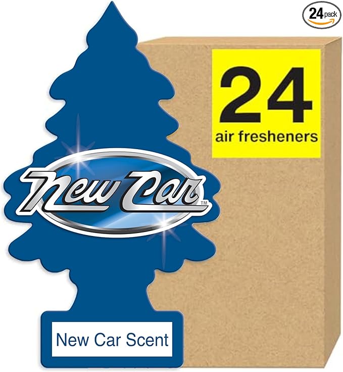 Little Trees Car Freshener New Car Scent (24 Pack)