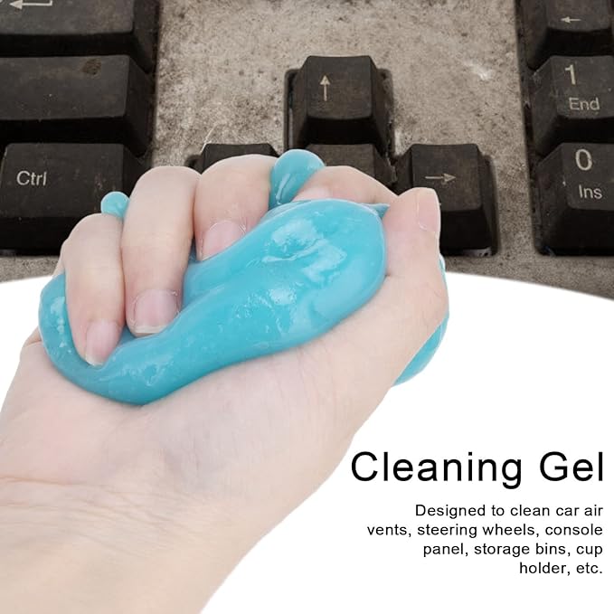 Keyboard Cleaner, Cleaning Gel Dusting Gadget Practical Portable, Car Gel Cleaner for Automotive Air Vent Mobile Phone Laptop