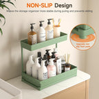 Sevenblue 3 Pack Multi-Purpose Under Sink Organizers and Storage, 2026 L-Shaped Pull Out Cabinet Organizer for Bathroom & Kit