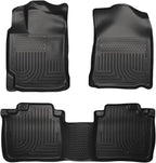 Husky Liners Weatherbeater Floor Mats | Fits 2010-2015 Lexus RX350 & Lexus RX450H | Front & 2nd Row, 3-pc Black - 99551